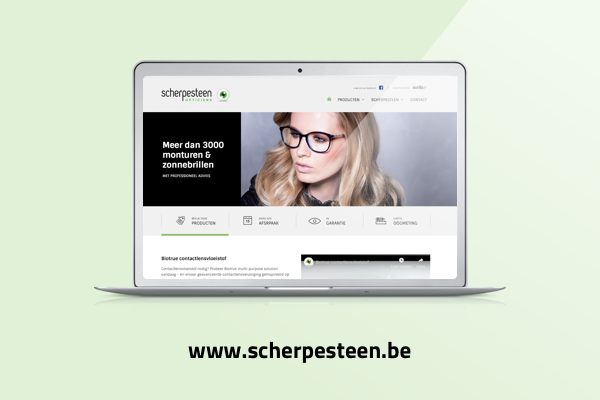 Website ontwikkeld voor Scherpesteen