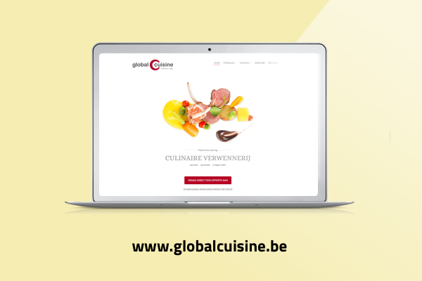 Website ontwikkeld voor Global Cuisine