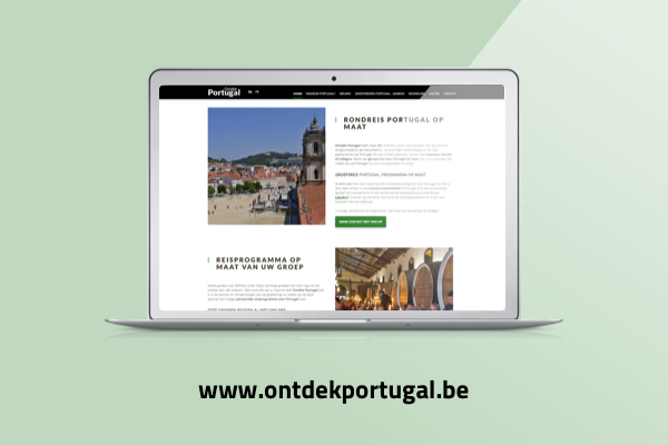 Website ontwikkeld voor Ontdek Portugal