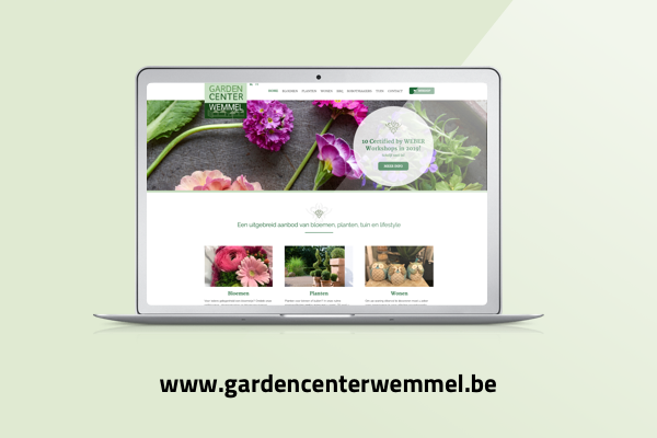 Website ontwikkeld voor Gardencenter Wemmel