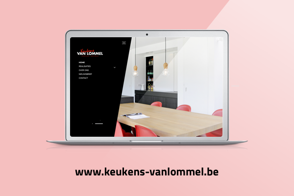 Website ontwikkeld voor Keukens Van Lommel