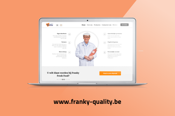 Website ontwikkeld voor Franky
