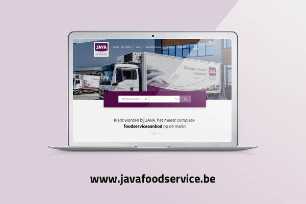 Website ontwikkeld voor Java Foodservice