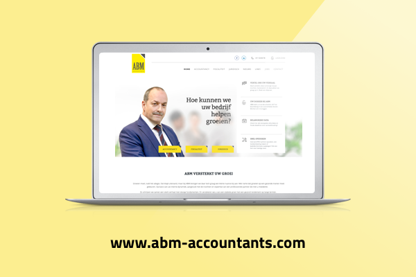 website ontwikkeld voor ABM accountants
